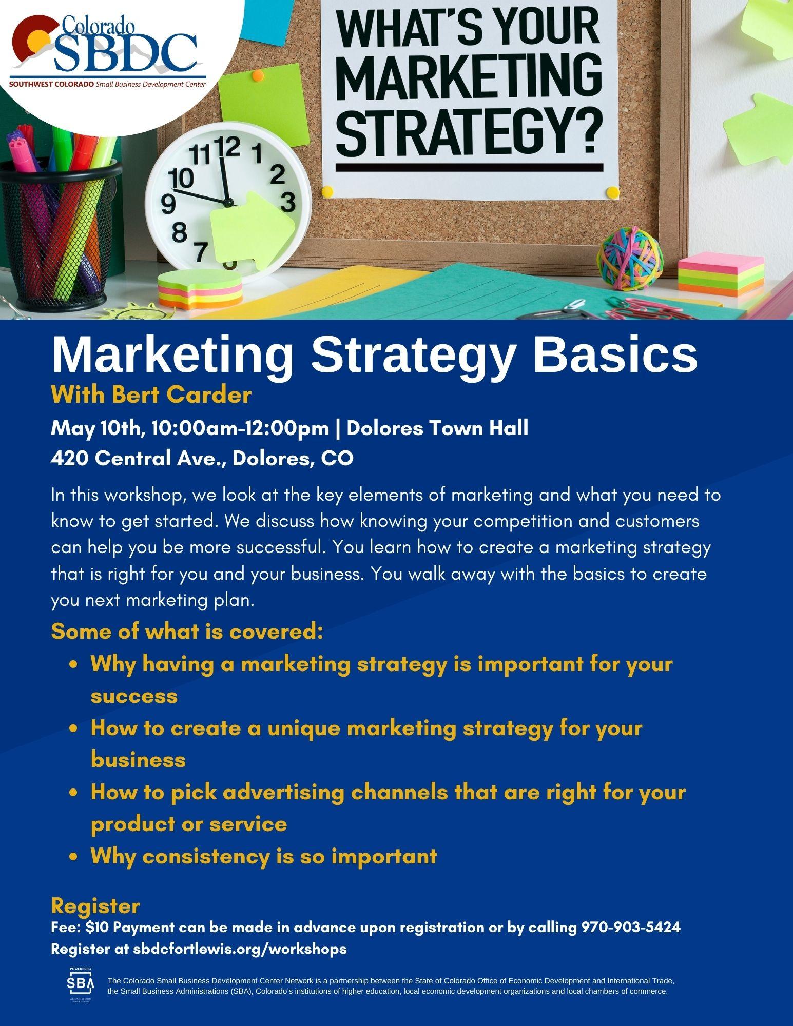 Marketing Strategy Basics Flyer